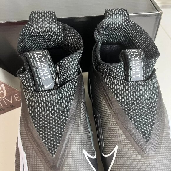 Nike Alpha Menace Elite 3 Mens Size 9.5 Black Football Cleats CT6648-010 - Picture 5 of 10